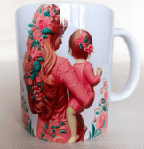 Anneler günü otantik tasarım kaliteli porselen kupa