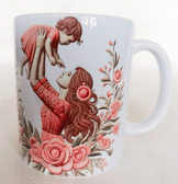 Anneler günü otantik tasarım kaliteli porselen kupa