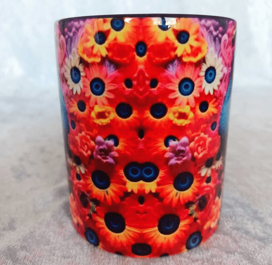 Tavus kuşu 3d baskı kupa