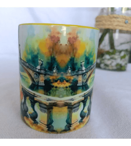 Vintage tasarım büyük boy kupa