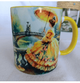 Vintage tasarım büyük boy kupa