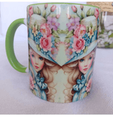 Vintage tasarım büyük boy kupa