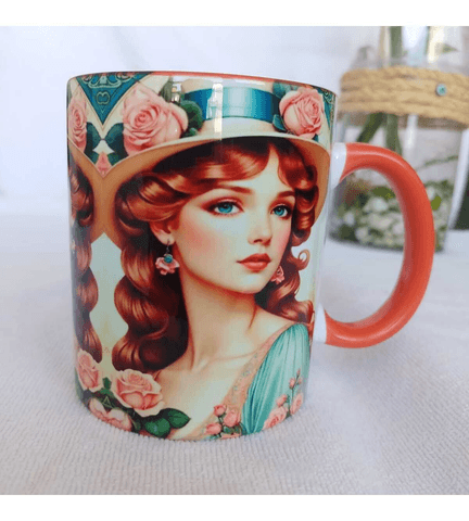 Vintage tasarım büyük boy kupa