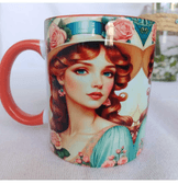 Vintage tasarım büyük boy kupa