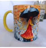 Vintage tasarım büyük boy kupa