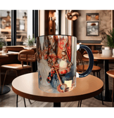 Antikacı Vintage tasarım büyük boy kupa