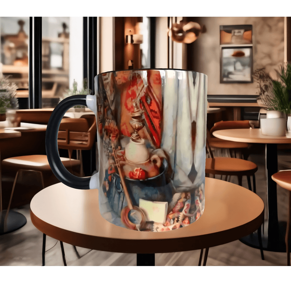 Antikacı Vintage tasarım büyük boy kupa