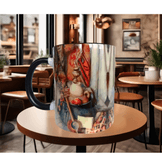 Antikacı Vintage tasarım büyük boy kupa