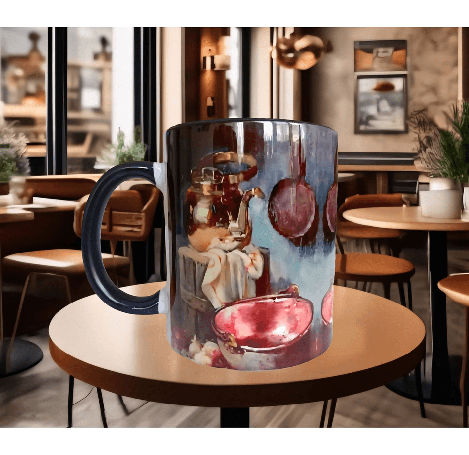 Antikacı Vintage tasarım büyük boy kupa