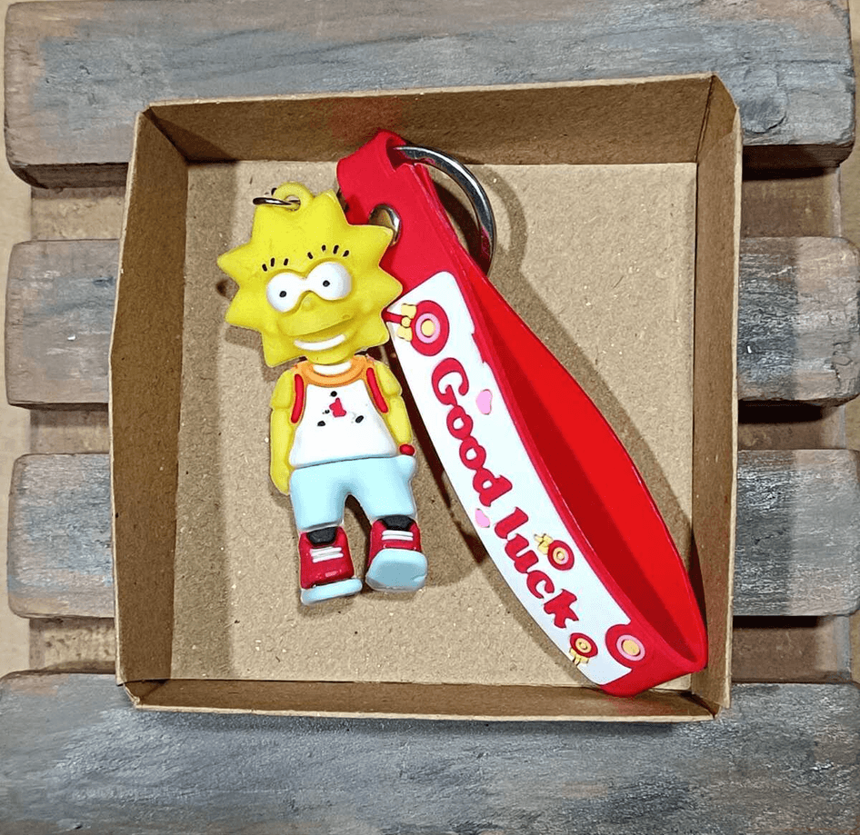 Simpsonlar kız  silikon lüks anahtarlık çanta aksesuar