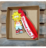 Simpsonlar kız  silikon lüks anahtarlık çanta aksesuar