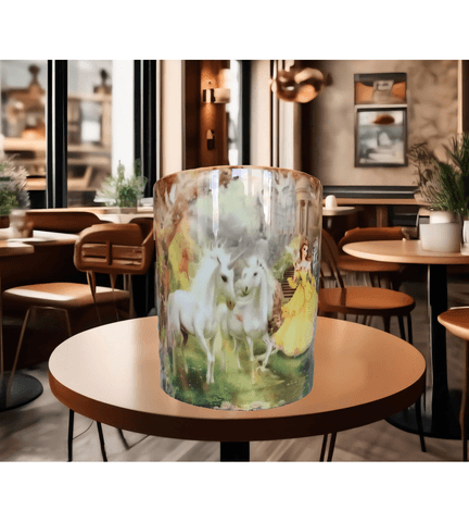 Unikorn Vintage tasarım büyük boy kupa