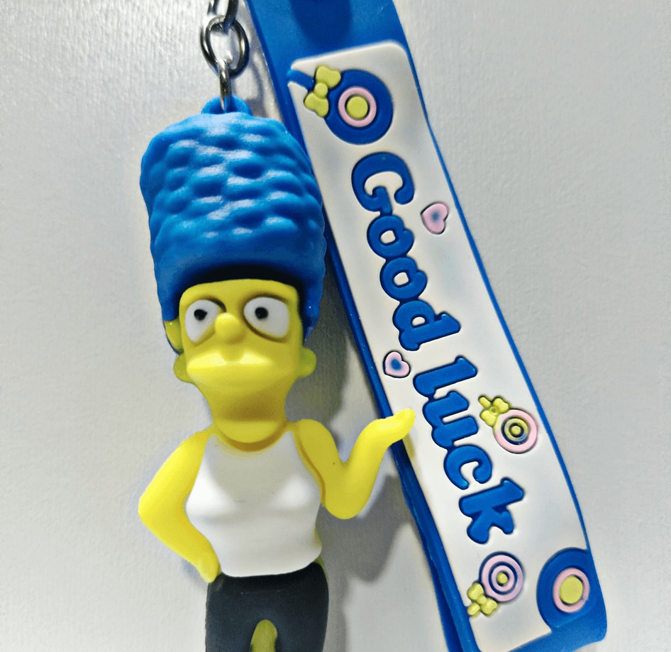 Simpsonlar anne  silikon lüks anahtarlık çanta aksesuar