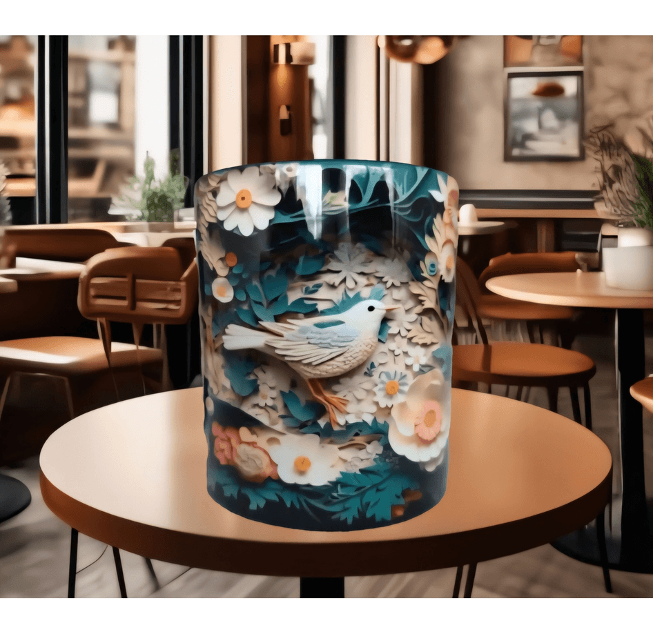 Çalıkuşu Tasarım Büyük Boy Porselen Kupa