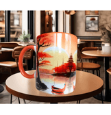 Gün batımı tasarım büyük boy kupa