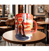 Gün batımı tasarım büyük boy kupa