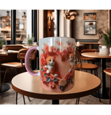 3d kedi tasarım büyük boy kupa