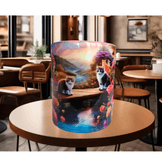 Kedi tasarım büyük boy kupa