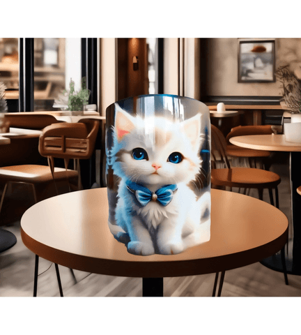 Kedi tasarım büyük boy kupa