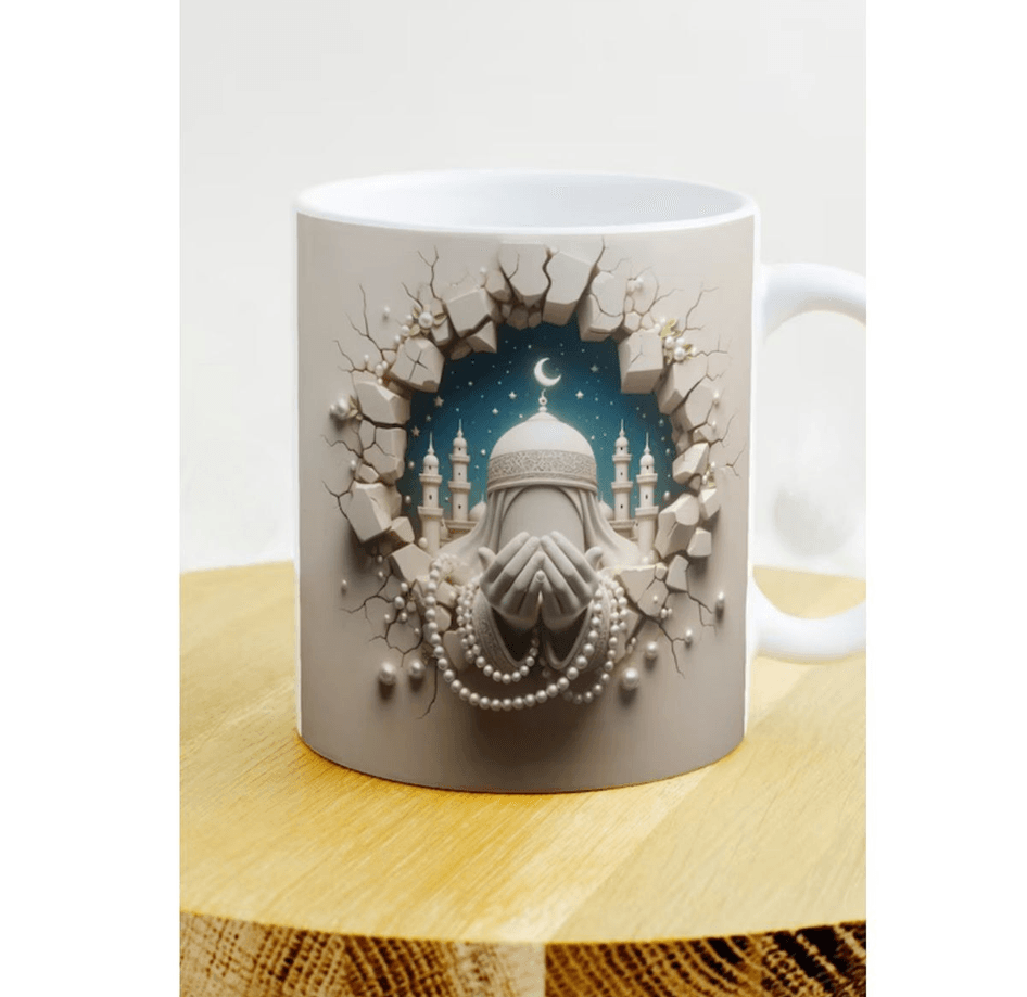 Dini tasarım büyük boy kupa