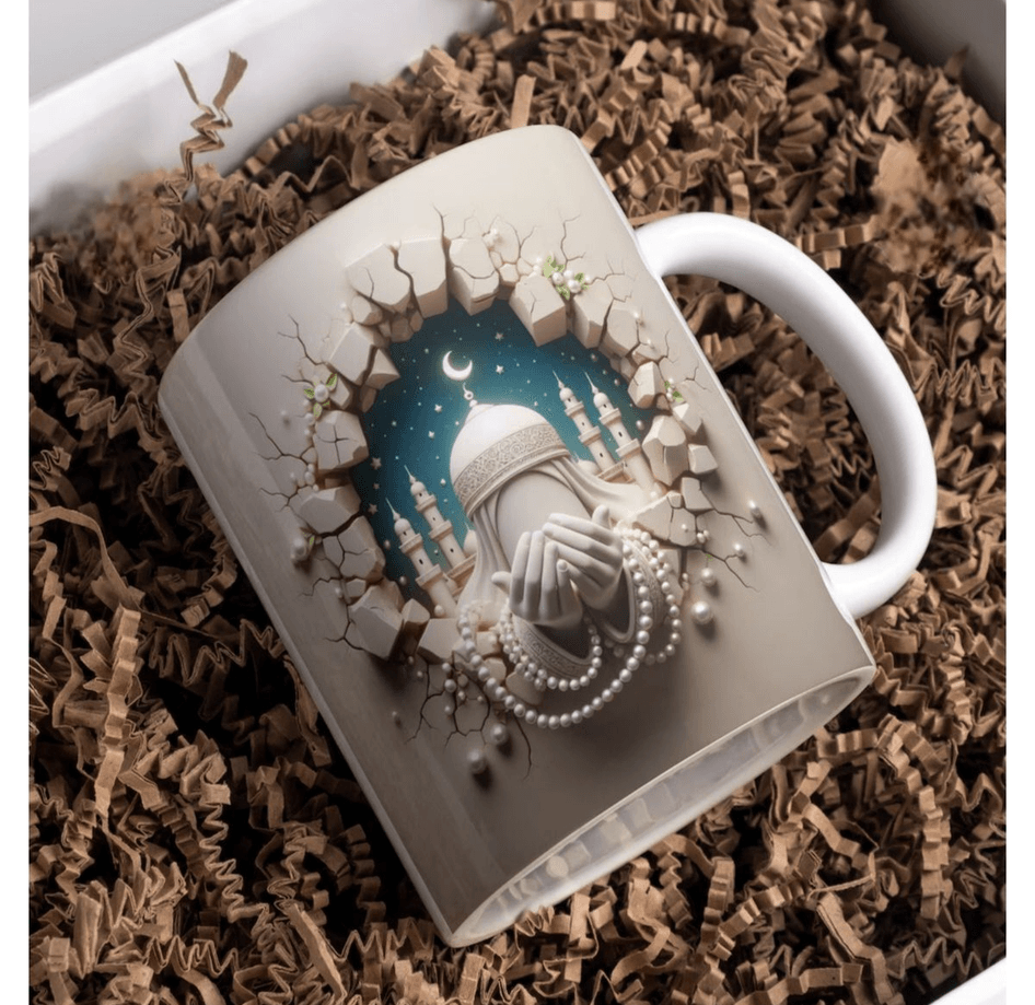 Dini tasarım büyük boy kupa