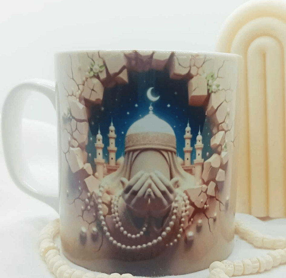 Dini tasarım büyük boy kupa