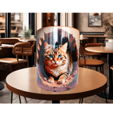 3D kedi tasarım büyük boy kupa