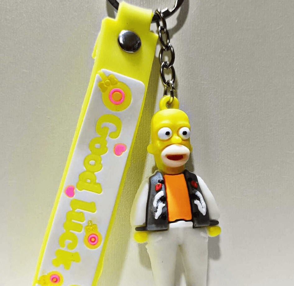 Simpsonlar baba  silikon lüks anahtarlık çanta aksesuar