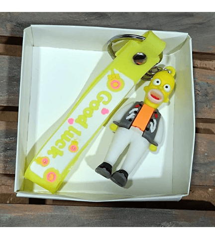 Simpsonlar baba  silikon lüks anahtarlık çanta aksesuar