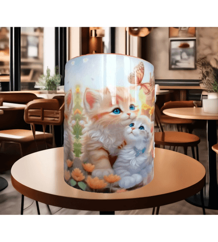 Kedi tasarım büyük boy kupa