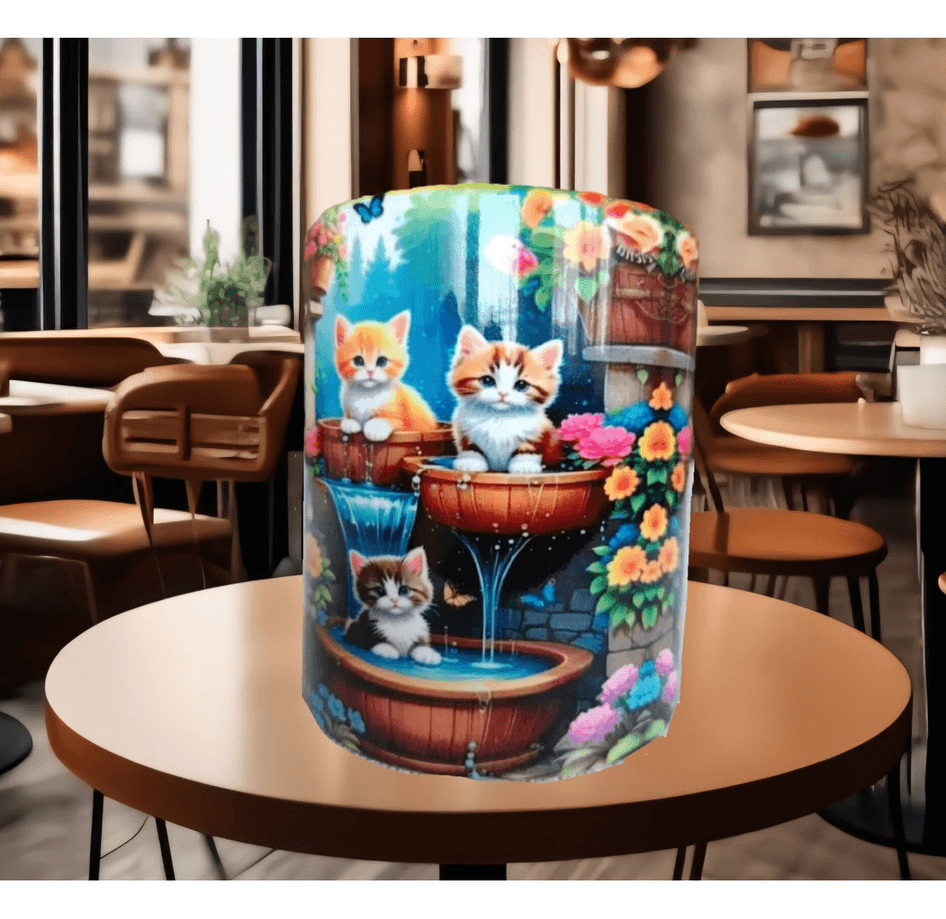 Kedi tasarım büyük boy kupa