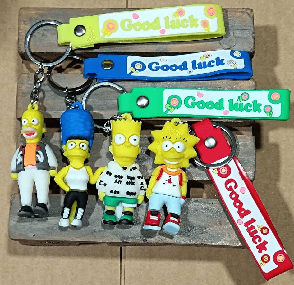 Simpsonlar baba  silikon lüks anahtarlık çanta aksesuar