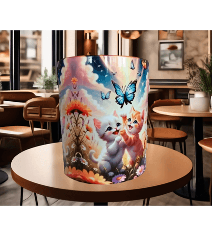 Kedi tasarım büyük boy kupa