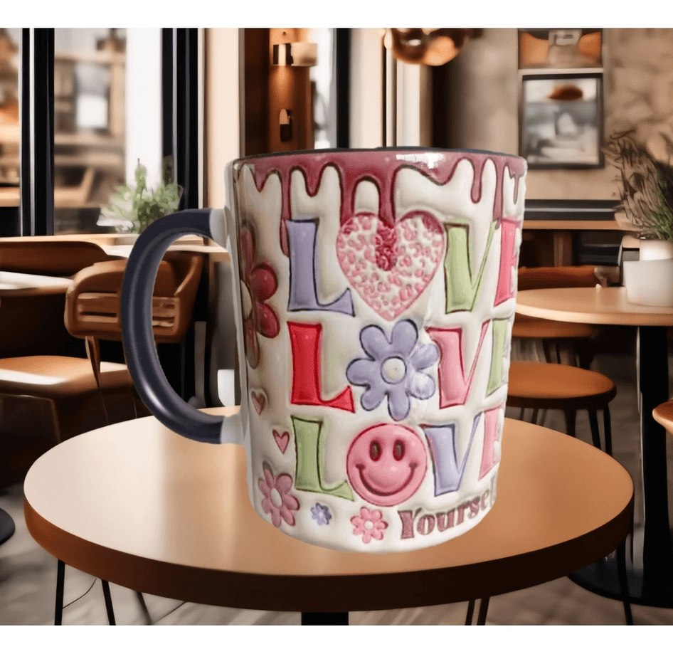 Love tasarım büyük boy kupa