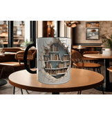 Kitaplık Vintage Tasarım Büyük Boy Kupa