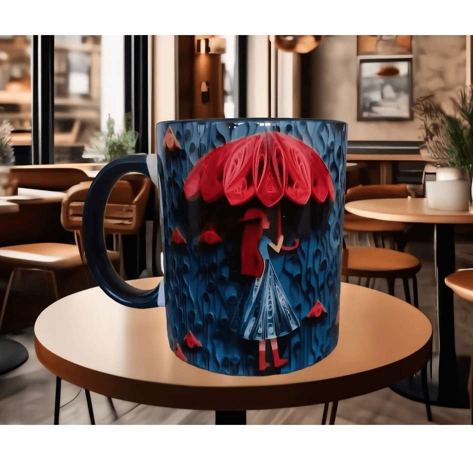 Vintage tasarım büyük boy kupa