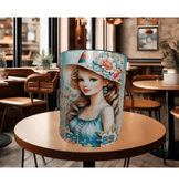 Yeşil Vintage tasarım büyük boy kupa