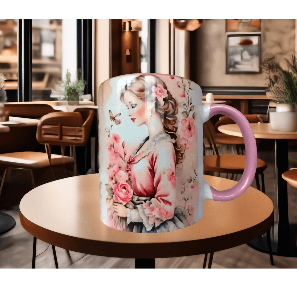 Vintage tasarım büyük boy kupa