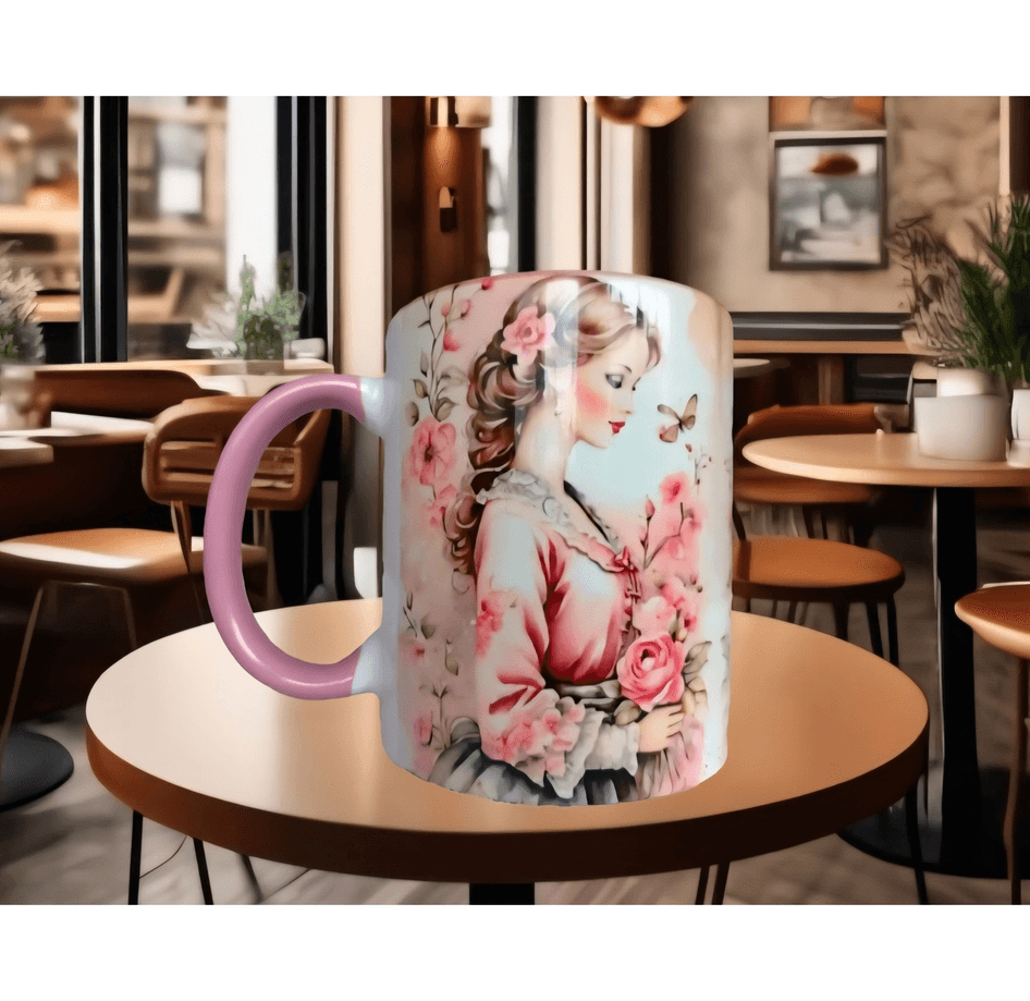 Vintage tasarım büyük boy kupa