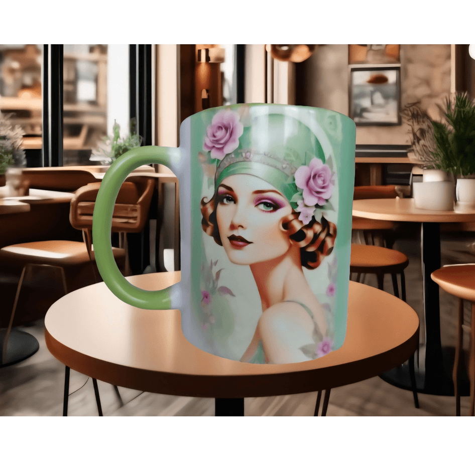 Vintage tasarım büyük boy kupa