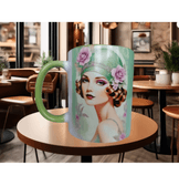 Vintage tasarım büyük boy kupa