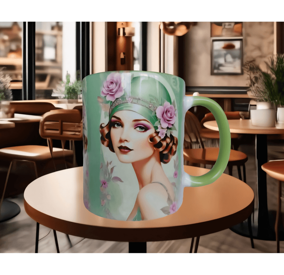 Vintage tasarım büyük boy kupa