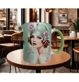 Vintage tasarım büyük boy kupa