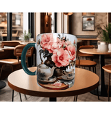 Vintage tasarım büyük boy kupa