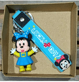 Minnie mavi  silikon lüks anahtarlık çanta aksesuar