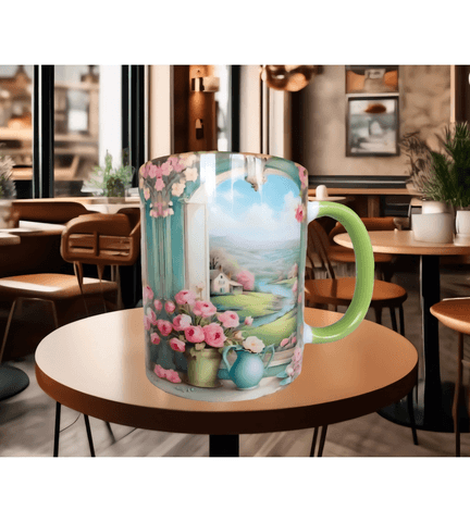 Vintage tasarım büyük boy kupa