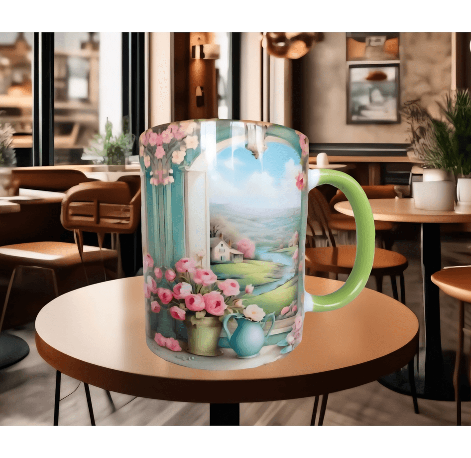 Vintage tasarım büyük boy kupa