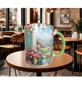 Vintage tasarım büyük boy kupa