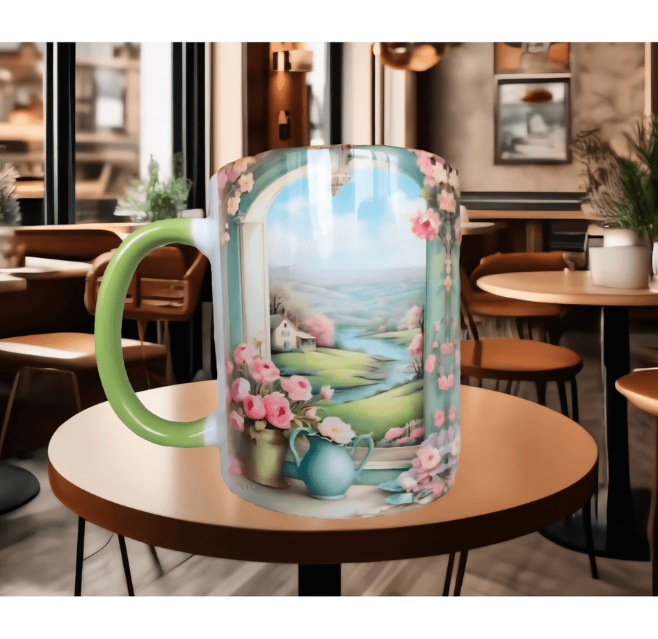 Vintage tasarım büyük boy kupa