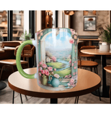 Vintage tasarım büyük boy kupa